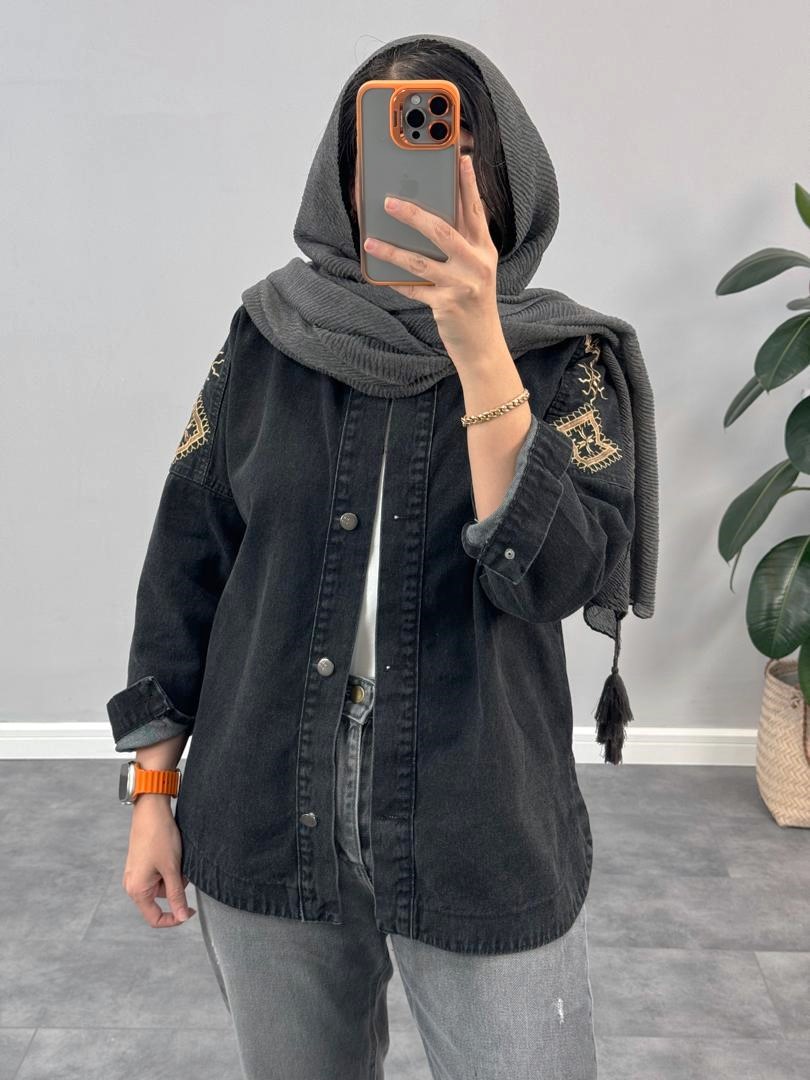 مانتو جین زارا گلدوزی